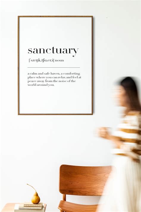 Sanctuary Definition Printsanctuary Printsanctuary - Etsy