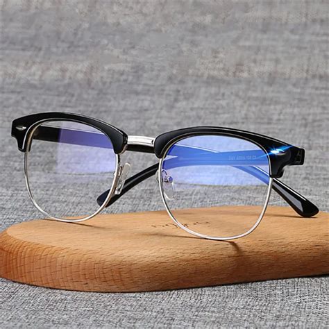 NYWOOH Transparent Glasses Men Retro Optical Glasses Frame Fashion ...