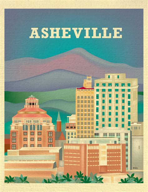 Asheville, North Carolina wall art, print, poster, canvas – Loose Petals