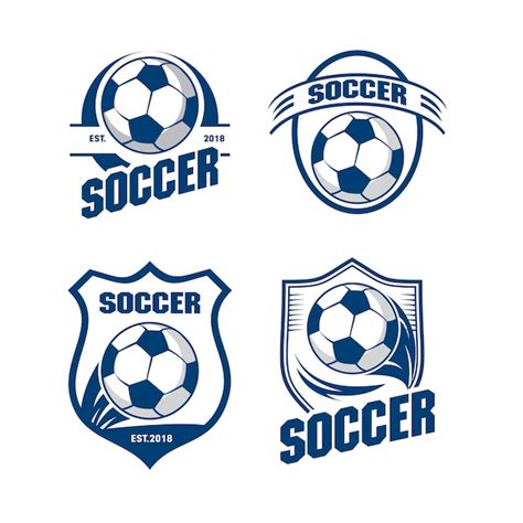 Premium Vector | Set of football soccer emblem logo template