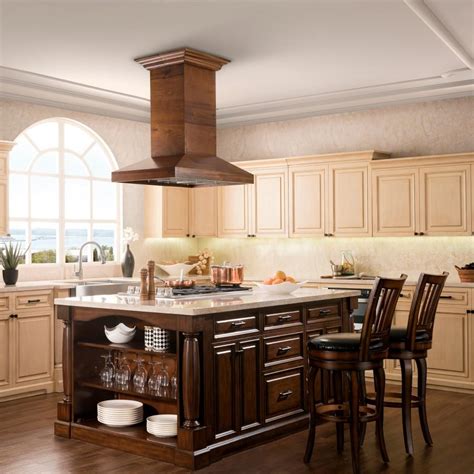 ZLINE 48" Wooden Island Range Hood in Walnut, KBiRR-48