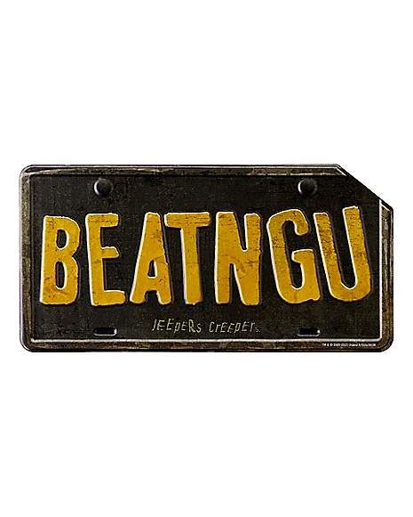 Jeepers Creepers License Plate Sign - Spirithalloween.com