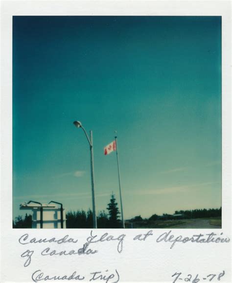 Canada flag at deportation of Canada – Wilson Family Album