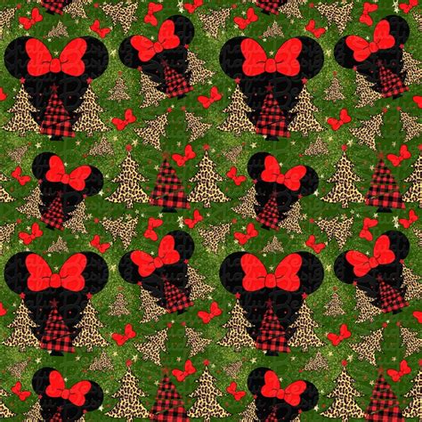 Seamless Pattern Mickey Christmas Pattern Digital Pattern | Etsy