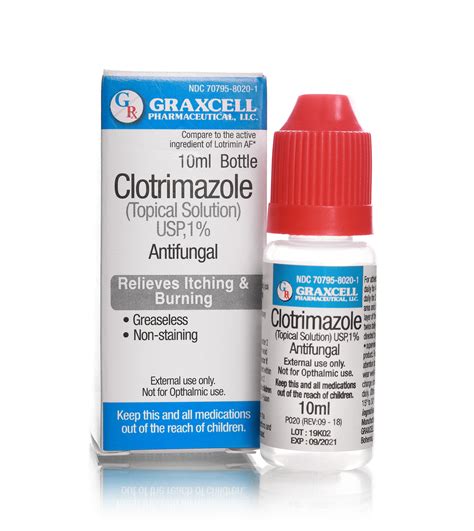 Graxcell Antifungal Topical Solution | Clotrimazole 1% | 10ml bottle – Wellspring Meds