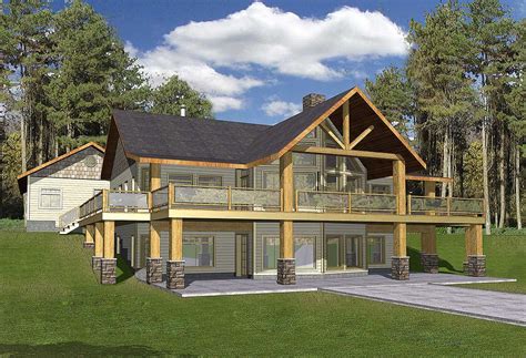 Plan 35427GH: Mountain Home with Wrap-Around Deck | A frame house plans, Mountain house plans ...