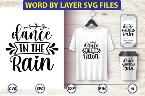 Dance in the Rain Svg Vector Cut Files Graphic by Craftartdigital21 ...