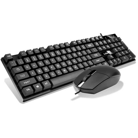 Gaming 110 Key USB Wired Pro Keyboard External Keyboard + Mouse For Notebook Laptop / PC J18T ...