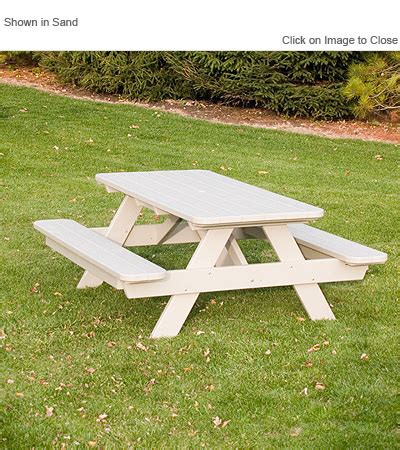 POLYWOOD® PT172 Commercial Grade Picnic Table: POLYWOOD Furniture