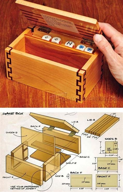 Game Box Plans - Woodworking Plans and Projects | WoodArchivist.com ...