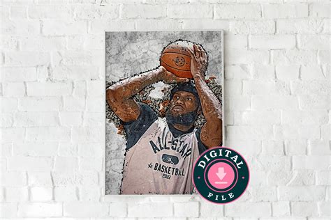 Lebron James Graffiti Style Digital File Printable Wall - Etsy