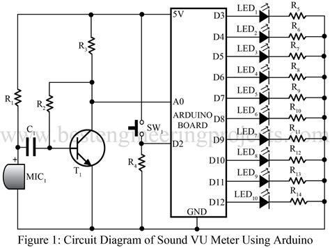 Sound VU Meter Using Arduino - Engineering Projects