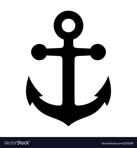 Anchor icon Royalty Free Vector Image - VectorStock