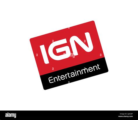 IGN, rotated logo, white background Stock Photo - Alamy