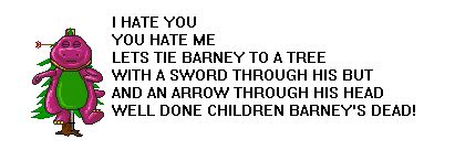 How the barney song should be by Oskarmandude on DeviantArt