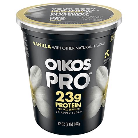 Oikos Protein Vanilla 32Oz | Yogurt | Foodtown