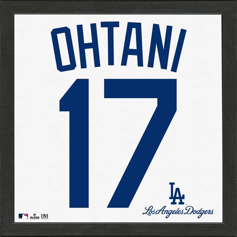 Shohei Ohtani Los Angeles Dodgers IMPACT Jersey Frame