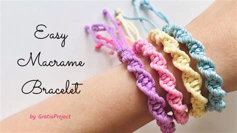 Easy Macrame Bracelet | DIY Friendship Bracelet – Gratia Project