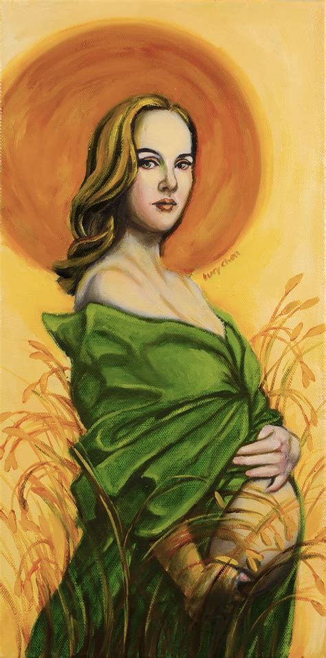 DEMETER, by Lucy Chen, oil on stretched canvas. Original SOLD. Prints available . | Goddess art ...