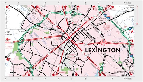 Map Kentucky Lexington - Share Map