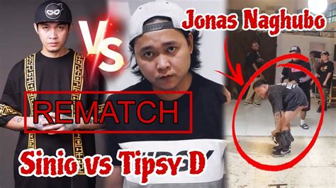 Tipsy D vs Sinio Rematch sa AHON | Jonas Naghubo sa battle sa PSP - YouTube