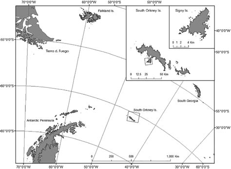 Location of Signy Island in the South Orkney Island archipelago. | Download Scientific Diagram