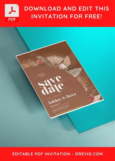 (Free Editable PDF) Boho Dreams Wedding Invitation Templates | Wedding invitation templates ...