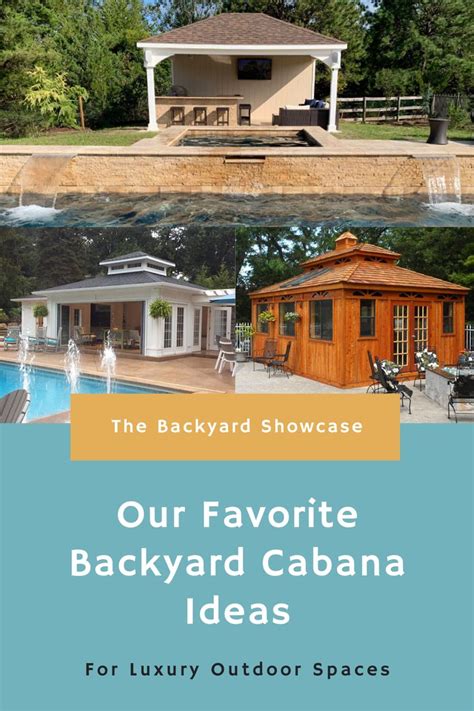 backyard cabanas with the words our favorite backyard cabana ideas for ...