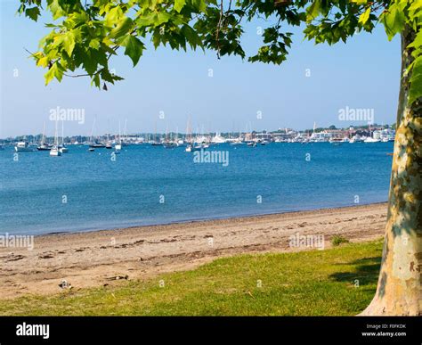 Harbor Newport RI Stock Photo - Alamy