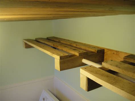 Pallets for a Laundry Room Shelf | Laundry room shelves, Wood pallet wall, Wood pallet furniture