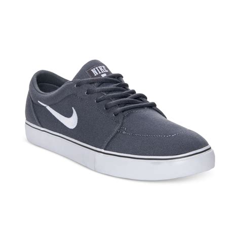 Nike Satire Low Canvas Casual Sneakers in Gray for Men (DARK GREY/WHITE) | Lyst