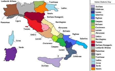 Map of the Italian Languages and Dialects | This is Italy