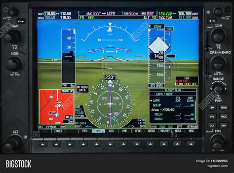 Airplane Glass Cockpit Display Image & Photo | Bigstock