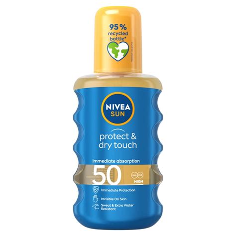 Buy NIVEA SUN Protect & Dry Touch Cooling Sun Spray (200 ml), Water ...