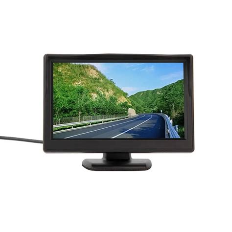 HD 800*480 Car TFT LCD Monitor 5 inch Car monitor Electronic Screen 2ch Video with Car Rearview ...