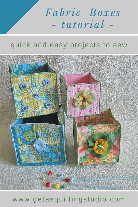 Fabric boxes - Geta's Quilting Studio