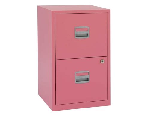 Metal Filing Cabinet Pink 2 Drawers Office Storage Locking Organizer Furniture | Filing cabinet ...