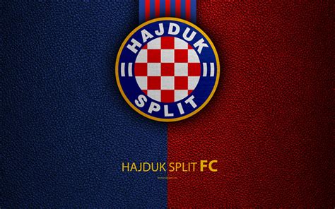 Download wallpapers Hajduk Split, 4k, emblem, Split, Croatia, HNL, logo ...