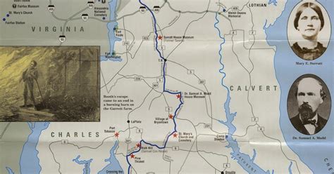 GIS Research and Map Collection: John Wilkes Booth Escape Route Map Available from Ball State ...