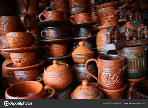 Mud Pots Handicraft Products Market Dhaka Bangladesh Different Type Mud – Stock Editorial Photo ...