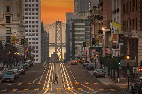 HD wallpaper: white bridge, San Francisco, cityscape, street, San ...