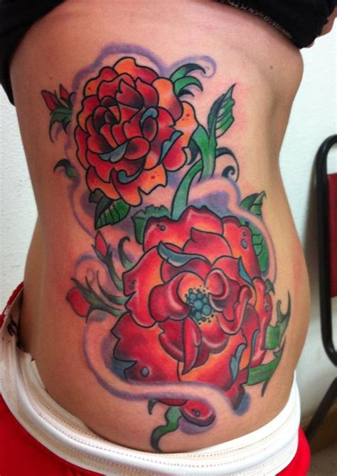 Flower Side Piece Tattoo Designs | Best Flower Site