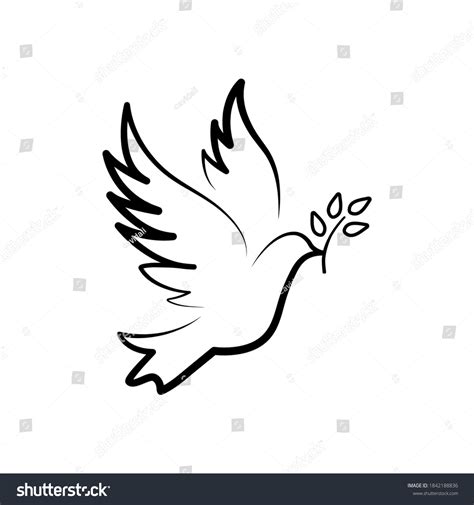 Dove Peace Icon Peace Concept Vector Stock Vector (Royalty Free) 1842188836 | Shutterstock