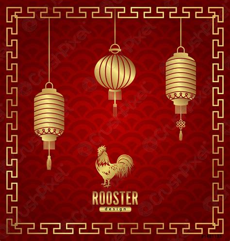 Oriental Banner for Chinese New Year Rooster - stock vector 1481135 ...