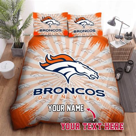 DENVER BRONCOS NFL Football 25 Personalized Custom Bedding Sets King Queen Twin Bedding Set ...