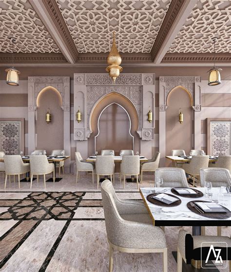 Andalusian Style Restaurant on Behance Moroccan Style Interior ...