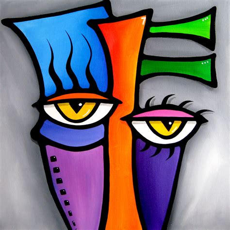 For Sale: Peepers by Tom Fedro | $250 | 24"w x 24"h | Original Art ...