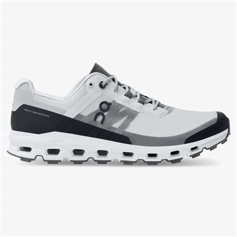 On Running Cloud Shoes Men's Cloudvista-Glacier | Black [Cloudglacier ...