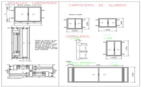 Sliding window detail and drawing in autocad files | Sliding door ...