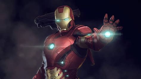 Iron Man Hand Laser Wallpaper